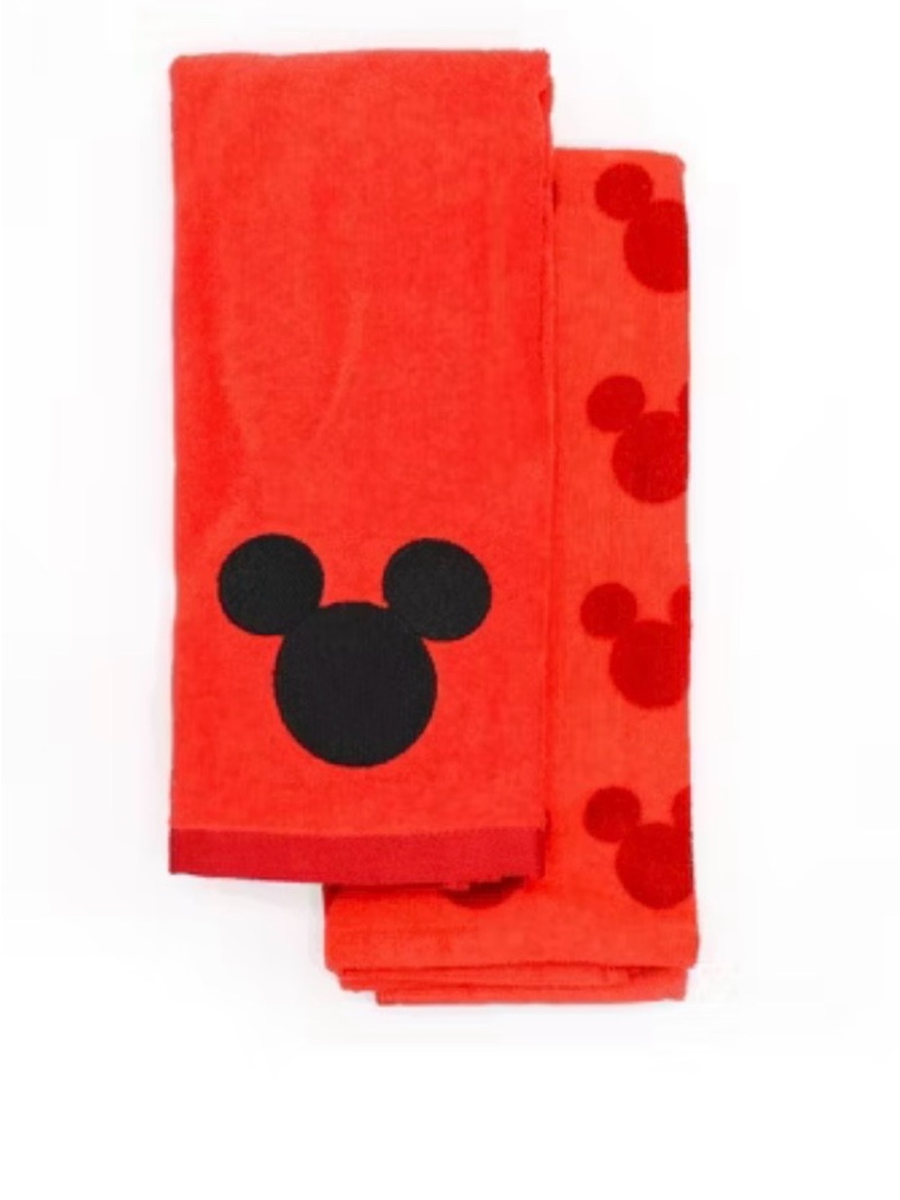 Red Mickey Mouse Icon Kitchen Towels